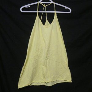 OLD NAVY | large | spaghetti strap tank top | light yellow | 100% cotton